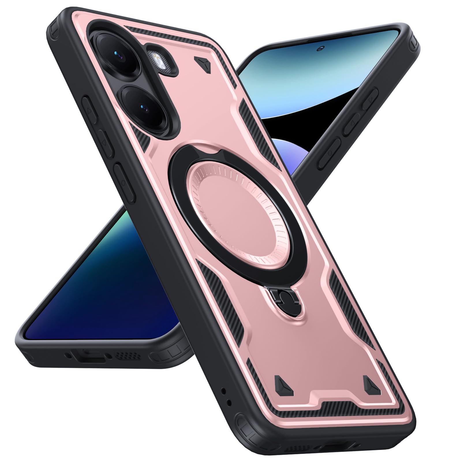Amazon.co.jp: Xiaomi POCO X7 Pro 5G 用 ケース リング付き 耐衝撃 米